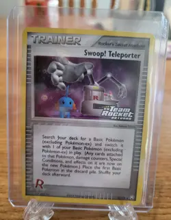 Pokemon TCG Swoop! Teleporter 92/109 Team Rocket Returns Reverse Holo Stamped - Image 1