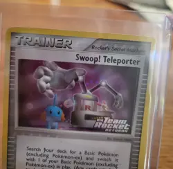 Pokemon TCG Swoop! Teleporter 92/109 Team Rocket Returns Reverse Holo Stamped - Image 2