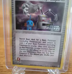 Pokemon TCG Swoop! Teleporter 92/109 Team Rocket Returns Reverse Holo Stamped - Image 5