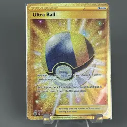 Pokemon TCG Card Ultra Ball 186/172 - Brilliant Stars Secret Rare Holo MP - Image 1