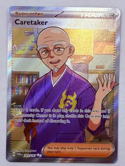 Caretaker 203/167 Ultra Rare Twilight Masquerade Pokemon NM - Image 1