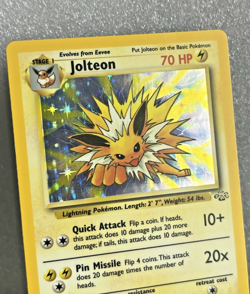 Jolteon Holo 4/64 Jungle Set Pokemon Card LP+ WOTC Vintage - Image 4