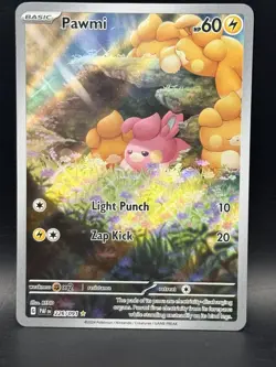 Pawmi 226/091 Illustration Rare SV: Paldean Fates Pokemon TCG NM - Image 1