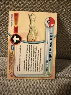 Ninetails Pokemon Topps #38 LP - Image 2
