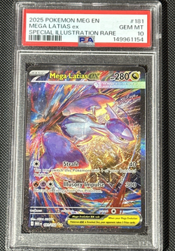 2025 POKEMON MEG EN-MEGA EVOLUTION #181 MEGA LATIAS EX PSA 10 - Image 1
