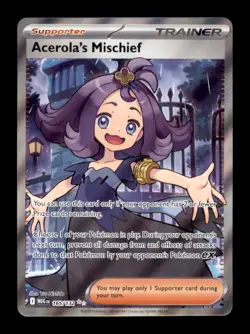 ACEROLA'S MISCHIEF 165/132 ULTRA RARE MEGA EVOLUTION POKEMON HOLO NM/M - Image 1