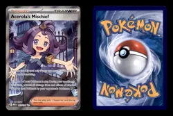 ACEROLA'S MISCHIEF 165/132 ULTRA RARE MEGA EVOLUTION POKEMON HOLO NM/M - Image 3