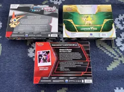 Pokemon Leafeon VSTAR Special Collection, Rocket's Mewtwo Box, Victini Box - Image 2