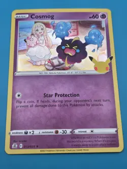 Pokemon Cosmog 013/025 – McDonald’s 25th Anniversary Promo Pikachu Stamp LP - Image 1