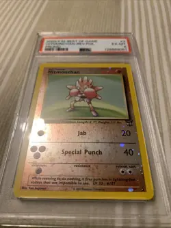2003 Pokemon Best of Game Promo PSA 6 - Hitmonchan Holo (#2) - BIG SWIRL! - Image 2