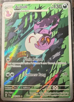 Pokemon Temporal Forces Arbok Illustration Rare 176/162 - Image 1