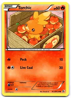 TORCHIC RC5/RC25 HOLO COMMON LEGENDARY TREASURES: RADIANT COLLECTION POKEMON MP - Image 1