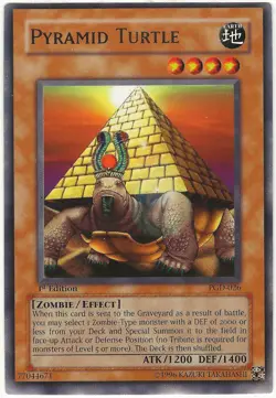 Yu-Gi-Oh! Pyramid Turtle Rare 1st Edition PGD-026 LP - Image 1
