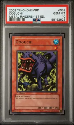 2002 Yu-Gi-Oh! Ooguchi Metal Raiders MRD 1st Edition Common PSA 10 - Image 1