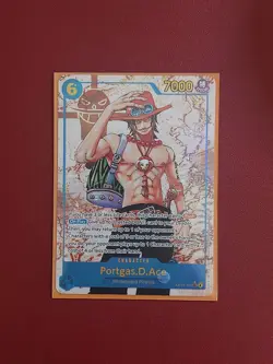 Portgas D Ace (Alt Art) Foil Parallel One Piece Carry On His Will OP13-119 SEC - Image 1