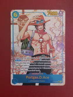 Portgas D Ace (Alt Art) Foil Parallel One Piece Carry On His Will OP13-119 SEC - Image 2