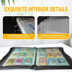 Trading Card Binder, Fits 900 Cards Card Collector Album Holder,with 50 Remov... - Image 4