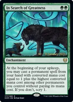 In Search of Greatness -Foil Medium Play MTG Promos: Prerelease Cards - Image 1