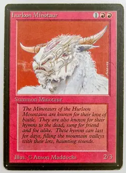 MtG | 1 x Hurloon Minotaur | Beta Edition | Magic the Gathering - Image 1