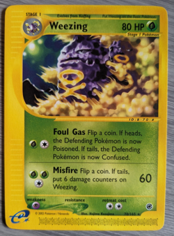Pokemon Weezing 070/165 Expedition Base Set LP - Image 1