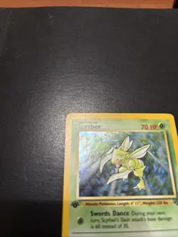Pokemon Scyther 10/64 Jungle 1st Edition Holo Rare 1999 - Image 5