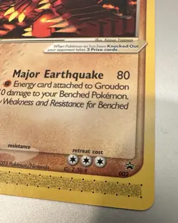 Pokemon Groudon ex e-Series Black Star Promo 002 (Nintendo Power Magazine) NM/M - Image 3