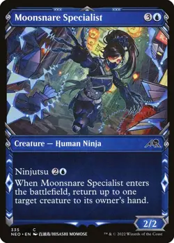 MTG Magic NEO Kamigawa Neon Dynasty - 1x EN NM 335 C Moonsnare Specialist - Image 1