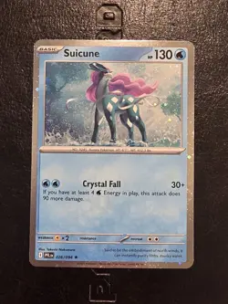 Pokemon Suicune 026/094 Phantasmal Flames Cosmos Holo Knockout Box Exclusive NM - Image 1