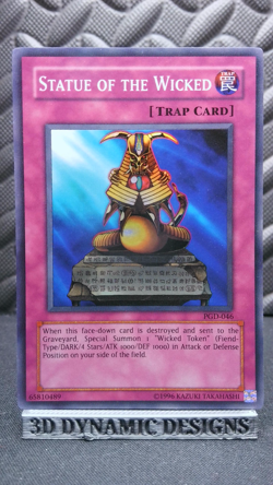 | Yugioh Statue of the Wicked PGD-046 Super Rare Pharaonic Guardian NM- 🔥 | - Image 1