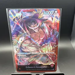 One Piece Edward.Newgate Leader OP02-001 6000 Power Card CCG - Image 1