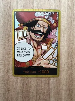 One Piece CCG - DON!! Card Gol.D.Roger Carrying on His Will Foil Your Turn +1000 - Image 1