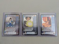 Vegeta the Determined Holo Foil Limited Score DBZ CCG 3 Personality Card Bundle - Image 1