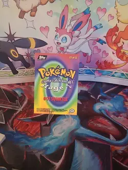 Pokemon TCG - Squirtle #07 Non-Holo - Black Logo - Topps TV Series 1 - NM Card - Image 2