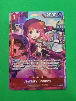 One Piece Card Game Jewelry Bonney EB04-002 Alt Art OP14 ENGLISH - Image 1