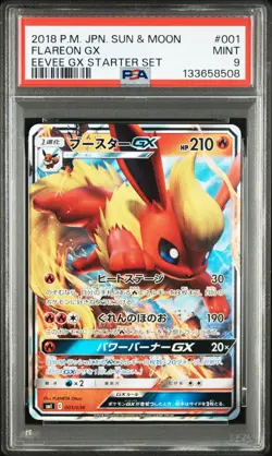 Pokemon Card - Flareon GX - Eevee GX Starter set - PSA 9 Japanese - Image 4