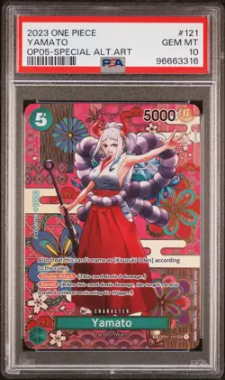 One Piece Card English - Yamato SP #OP01-121 - OP05 Awakening Of New Era- PSA 10 - Image 2