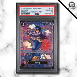 One Piece Card English - Tashigi SP #ST06-006 - OP08 Two Legends - PSA 10 - Image 1