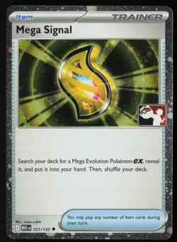 Pokemon Mega Signal 121/132 Prize Pack Series Cards Cosmo Holo Pack Fresh - NM - Image 1