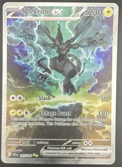 Pokemon TCG Zekrom EX 166/086 Black Bolt SIR English NM Card - Image 1