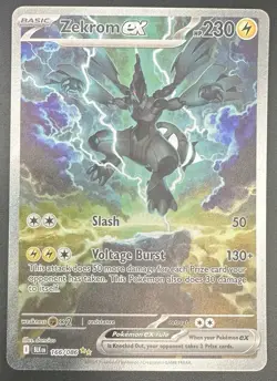 Pokemon TCG Zekrom EX 166/086 Black Bolt SIR English NM Card - Image 3