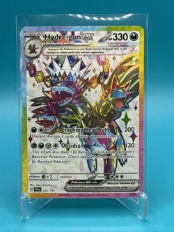 Pokemon TCG Hydreigon EX Surging Sparks Hydragon Card 223/191 NM - Image 1
