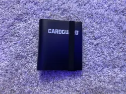 BLACK CARDGUARD MINI BINDER WITH STRAP HOLDS 40 CARDS, WITH SLEEVES - Image 1