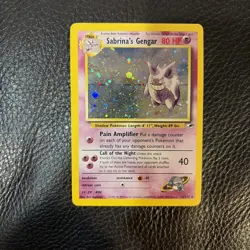 Sabrina's Gengar Holo Rare Gym Heroes Card 14/132 LP - Image 1