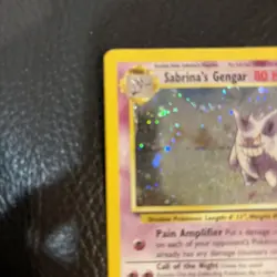 Sabrina's Gengar Holo Rare Gym Heroes Card 14/132 LP - Image 3