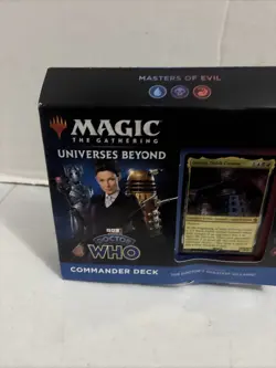 MTG: Universes Beyond Doctor Who Masters Of Evil Commander Deck WORN BOX 195166228815 - Image 1