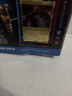 MTG: Universes Beyond Doctor Who Masters Of Evil Commander Deck WORN BOX 195166228815 - Image 3