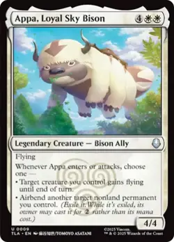Appa, Loyal Sky Bison- (NM)-*Foil*-EN-[TLA - 9] - Image 1