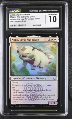 MTG - Appa, Loyal Sky Bison #9 Avatar: The Last Airbender Foil CGC 10 GEM MINT - Image 1