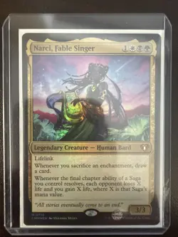 MTG Narci, Fable Singer Near Mint Foil Commander Masters Mythic #710 - Image 1