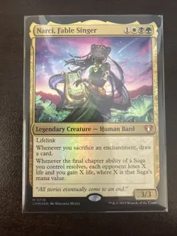 MTG Narci, Fable Singer Near Mint Foil Commander Masters Mythic #710 - Image 3